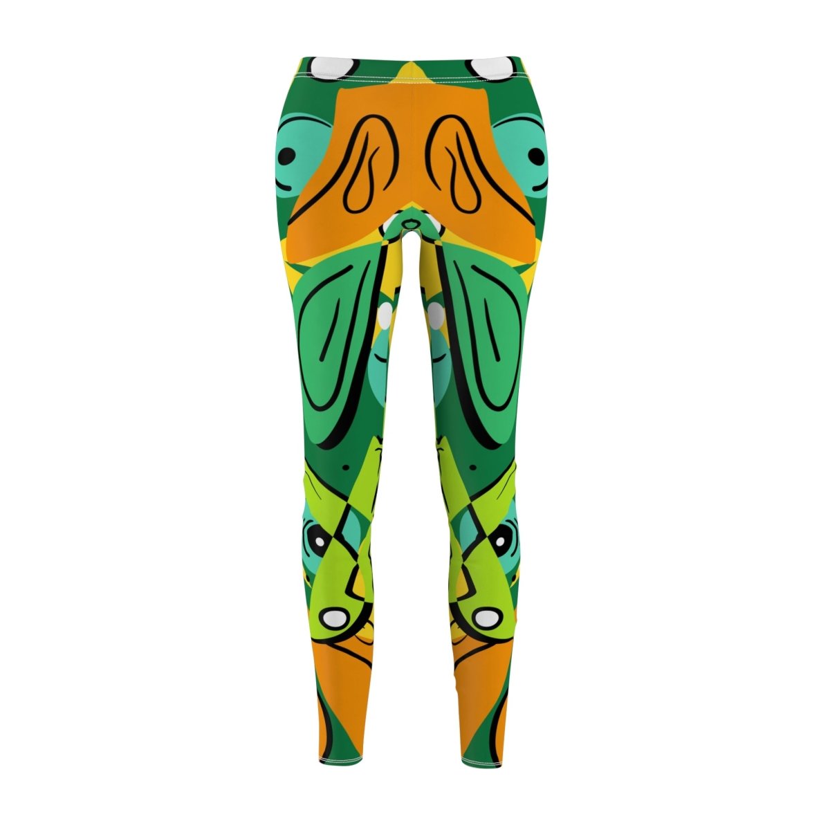 Geometric Abstract Tribal inspired Womens Leggings - Earthbound Pacific