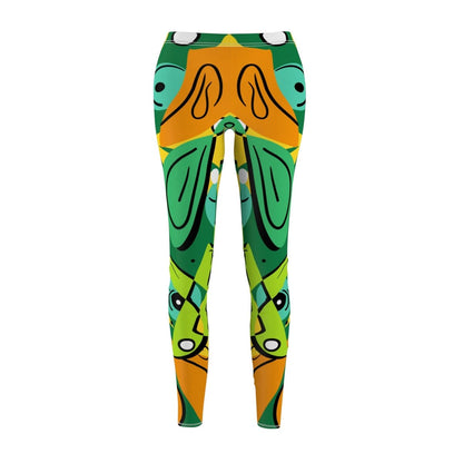 Geometric Abstract Tribal inspired Womens Leggings - Earthbound Pacific