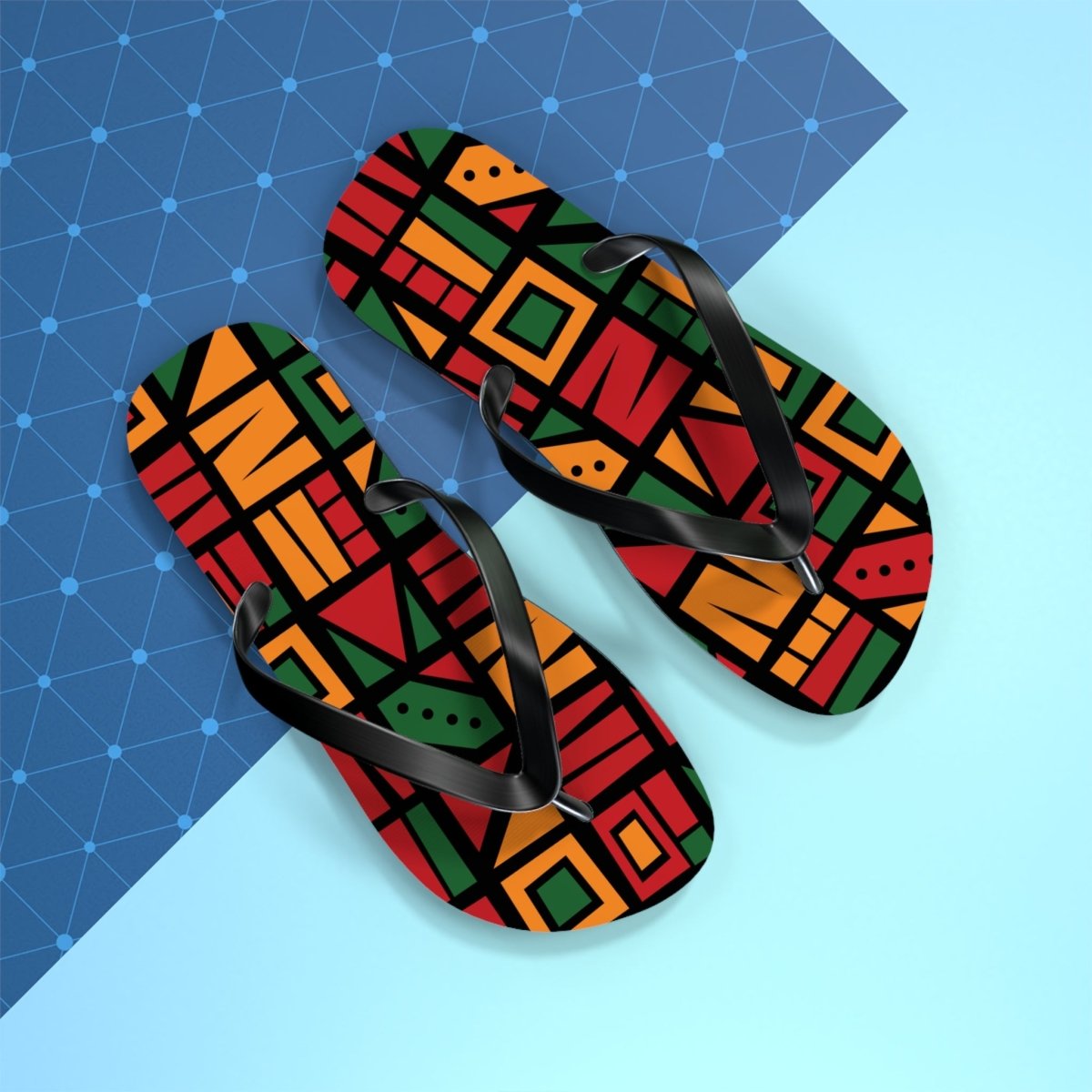Geometric Groove Flip Flops 65649834400210903655 Earthbound Pacific