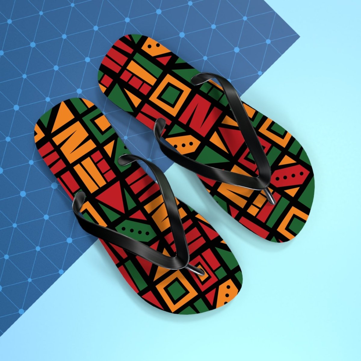 Geometric Groove Flip Flops 65649834400210903655 Earthbound Pacific