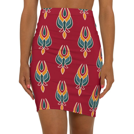 Geometric Pencil Skirt - Earthbound Pacific