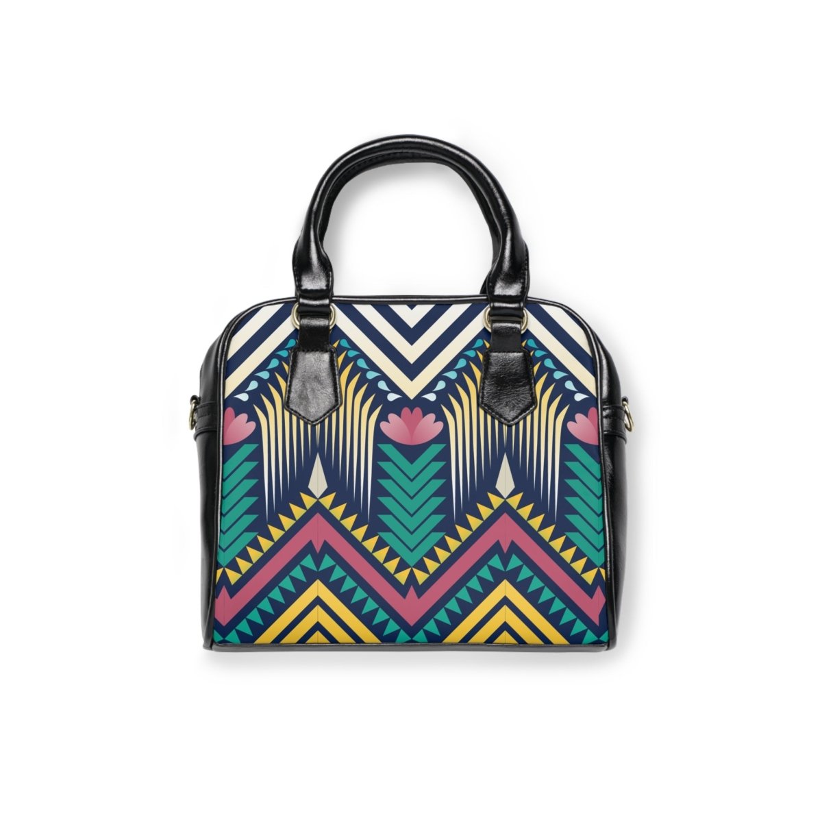 Geometric Shoulder Handbag - Earthbound Pacific