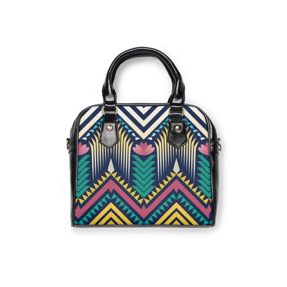 Geometric Shoulder Handbag - Earthbound Pacific