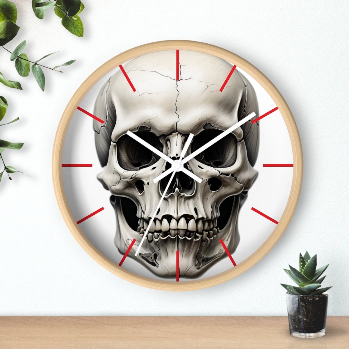 Gothic Skull Wall Clock - Earthbound Pacific