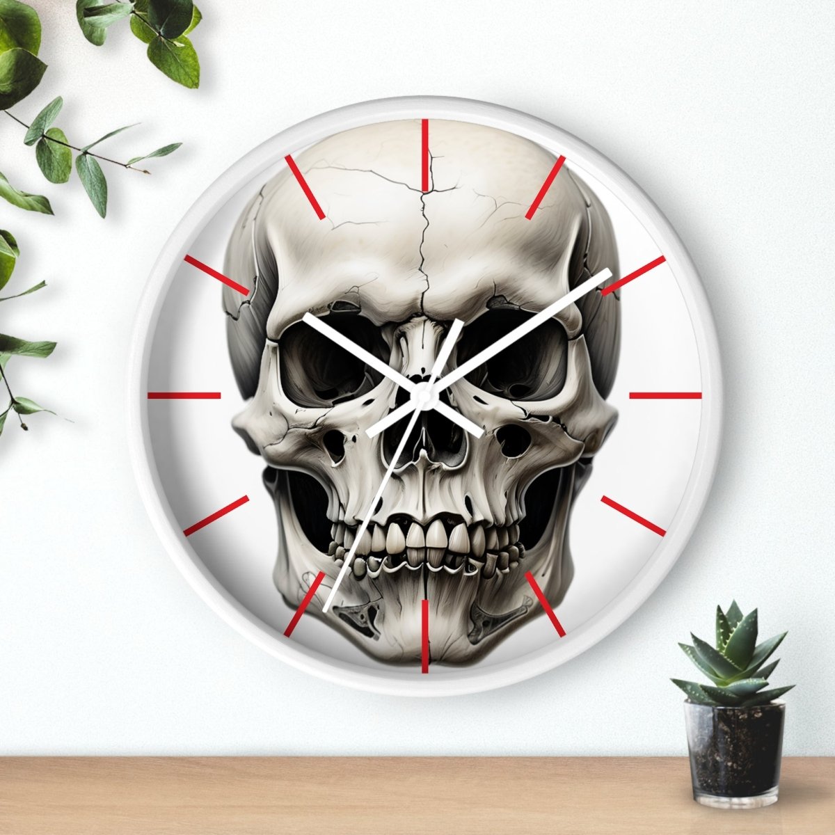 Gothic Skull Wall Clock - Earthbound Pacific