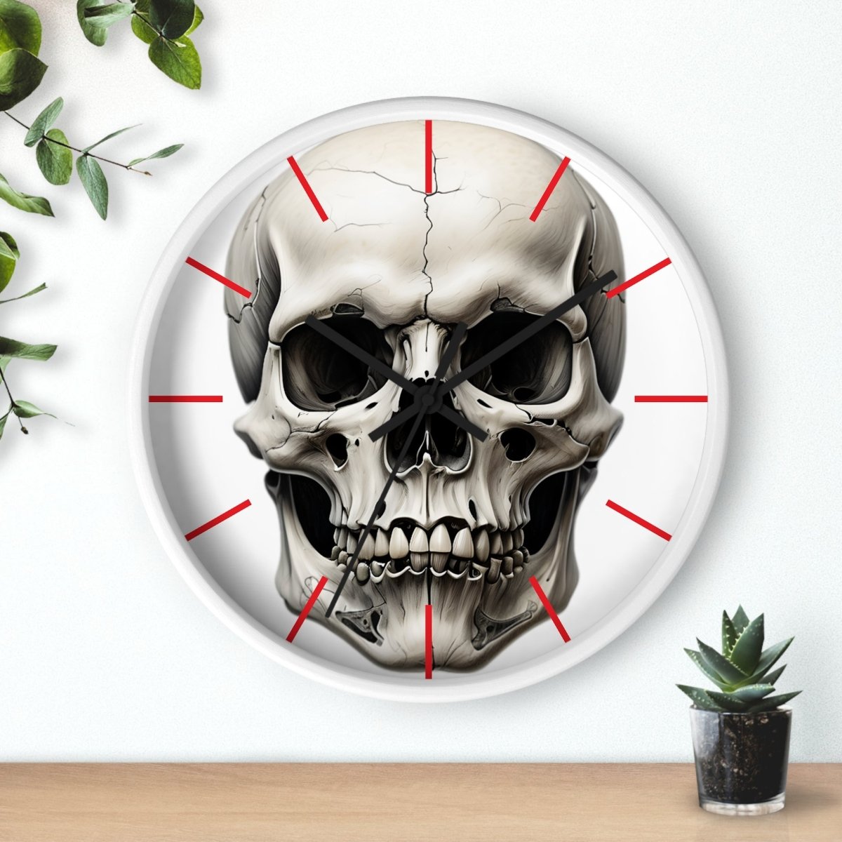 Gothic Skull Wall Clock - Earthbound Pacific