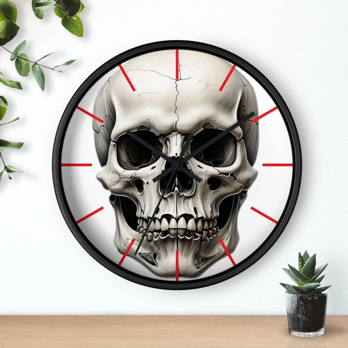 Gothic Skull Wall Clock - Earthbound Pacific