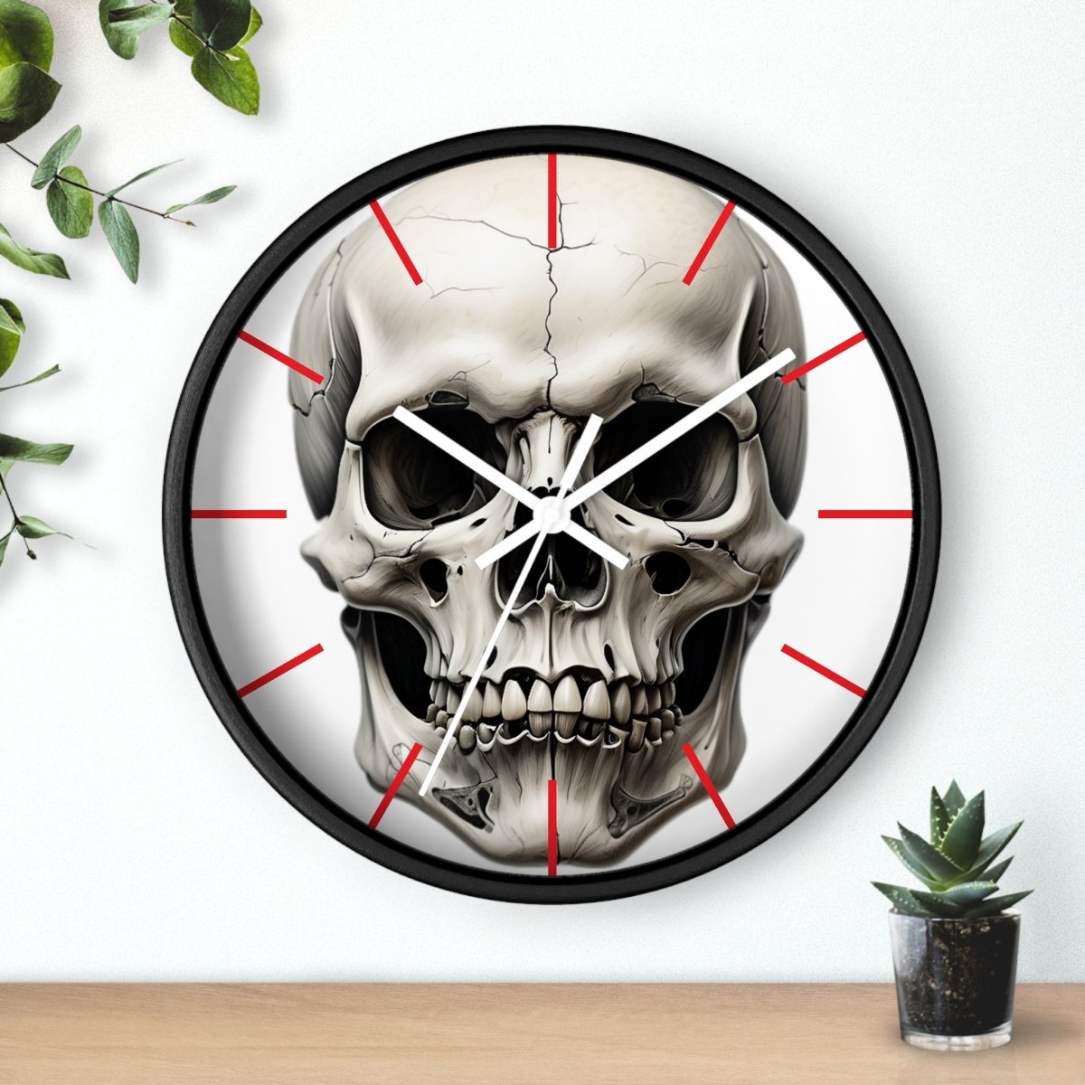 Gothic Skull Wall Clock - Earthbound Pacific