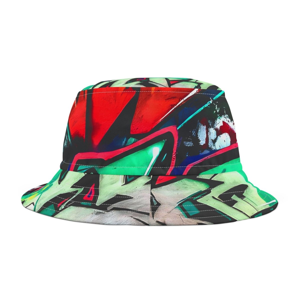 Graffiti Bucket Hat, Street Style Cap, Urban Fashion Accessory, Hip Hop Headwear, Cool Summer Headgear - Earthbound Pacific