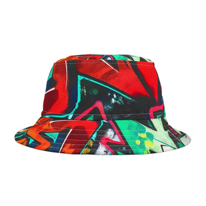 Graffiti Bucket Hat, Street Style Cap, Urban Fashion Accessory, Hip Hop Headwear, Cool Summer Headgear - Earthbound Pacific