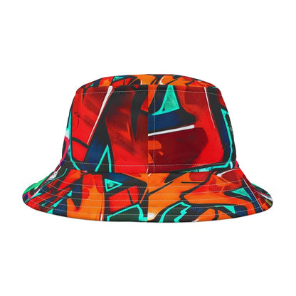 Graffiti Bucket Hat, Street Style Cap, Urban Fashion Accessory, Hip Hop Headwear, Cool Summer Headgear - Earthbound Pacific