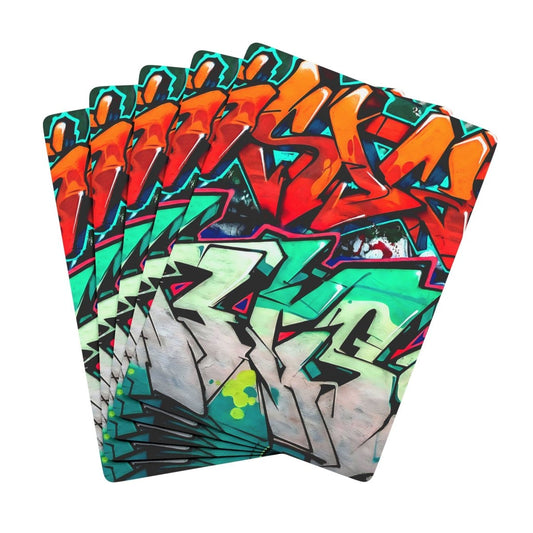 Graffiti Playing Cards, Poker Deck, Game Night Gift, Unique Art Cards, Card Game Supplies - Earthbound Pacific