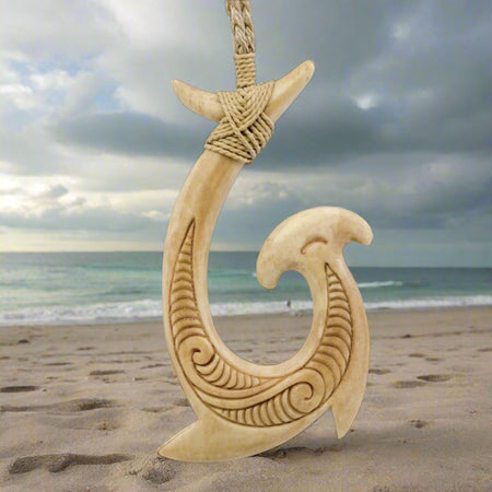 Hammerhead Shark Fish Hook Hei Matau for Safe Journey & Luck