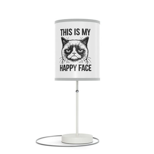 Happy Face Cat Lamp on a Stand, US|CA plug - Earthbound Pacific