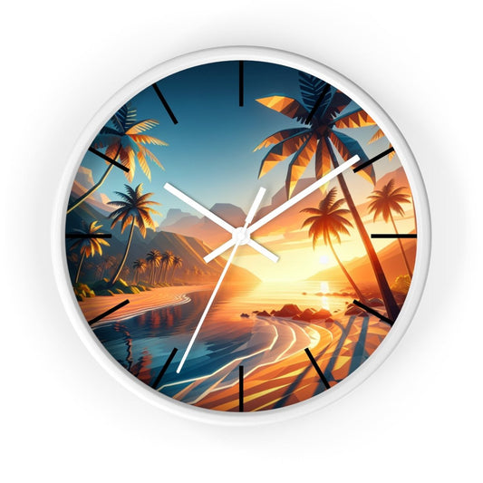 Hawaiian Beach Wall Clock - Earthbound Pacific