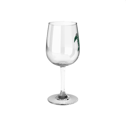 Hawaiian Turtle Custom Wine Glass, 12oz - Earthbound Pacific