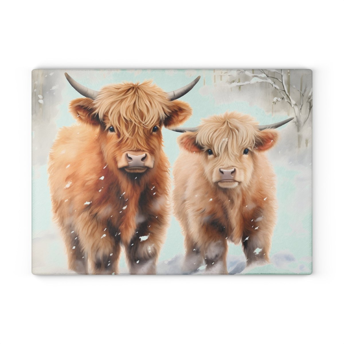 Highland Cattle Glass Cutting Board - Rustic Kitchen Decor for Animal Lovers 18643557832948695658 Earthbound Pacific