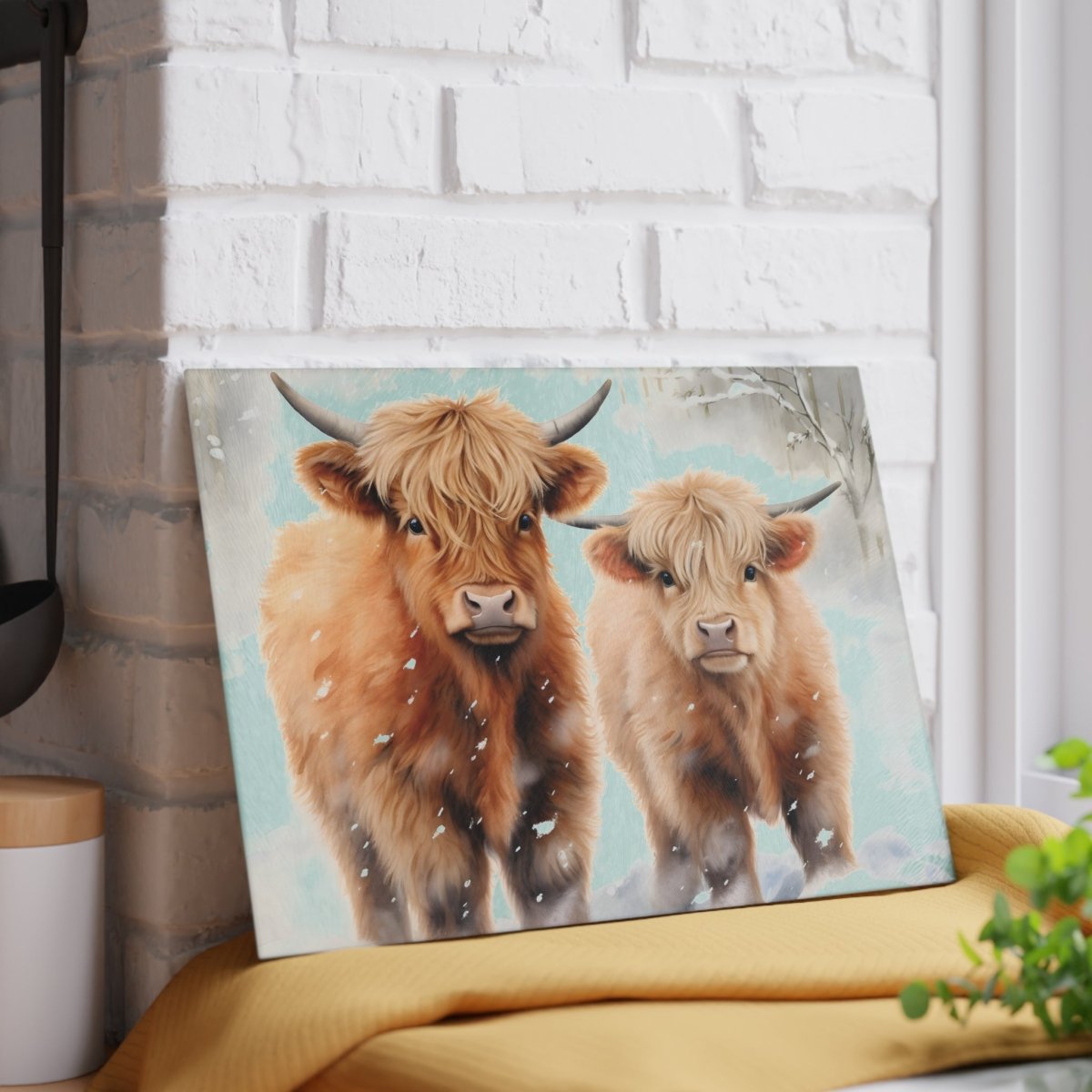 Highland Cattle Glass Cutting Board - Rustic Kitchen Decor for Animal Lovers 18643557832948695658 Earthbound Pacific