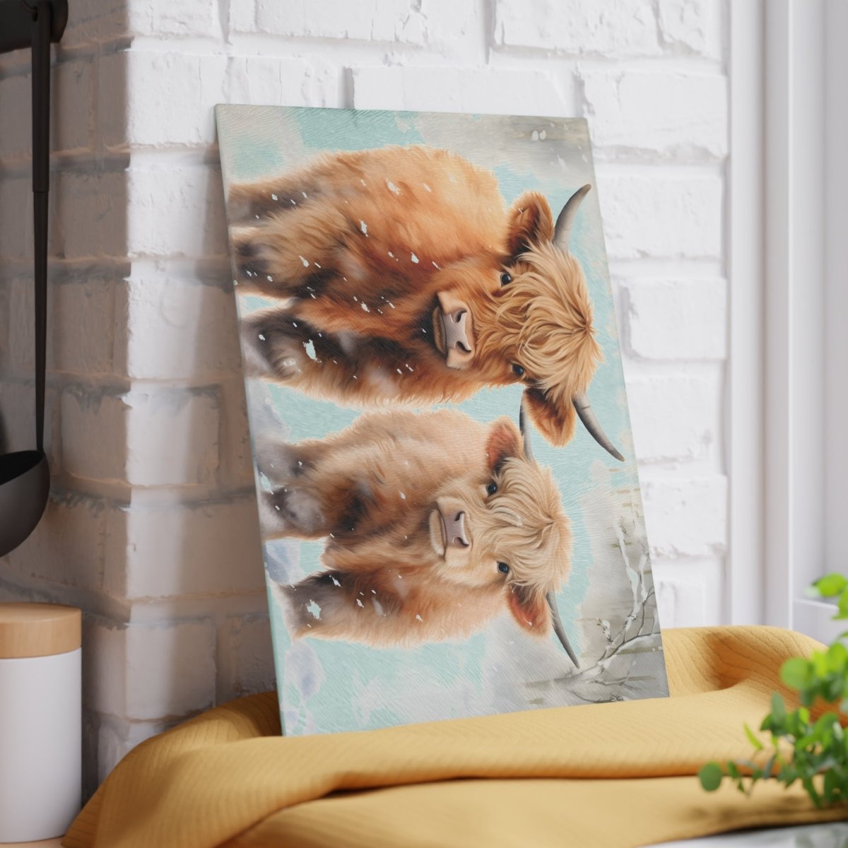 Highland Cattle Glass Cutting Board - Rustic Kitchen Decor for Animal Lovers 18643557832948695658 Earthbound Pacific