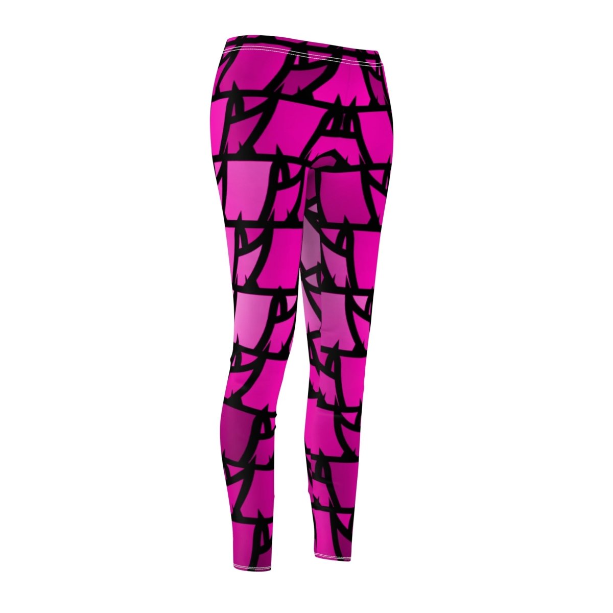 Hot PinkTriangle Geometric design Leggings - Earthbound Pacific