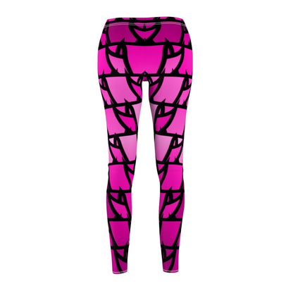 Hot PinkTriangle Geometric design Leggings - Earthbound Pacific