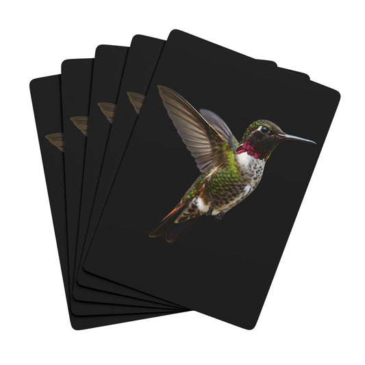 Hummingbird Poker Cards, Unique Deck of Cards for Card Game Night, Bird Lover Gift, Playing Cards for Poker Enthusiasts, Fun Card Games. - Earthbound Pacific