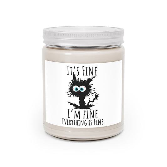 It's Fine I"m Fine Everything is Fine Candle Design Scented Candles, 9oz - Earthbound Pacific