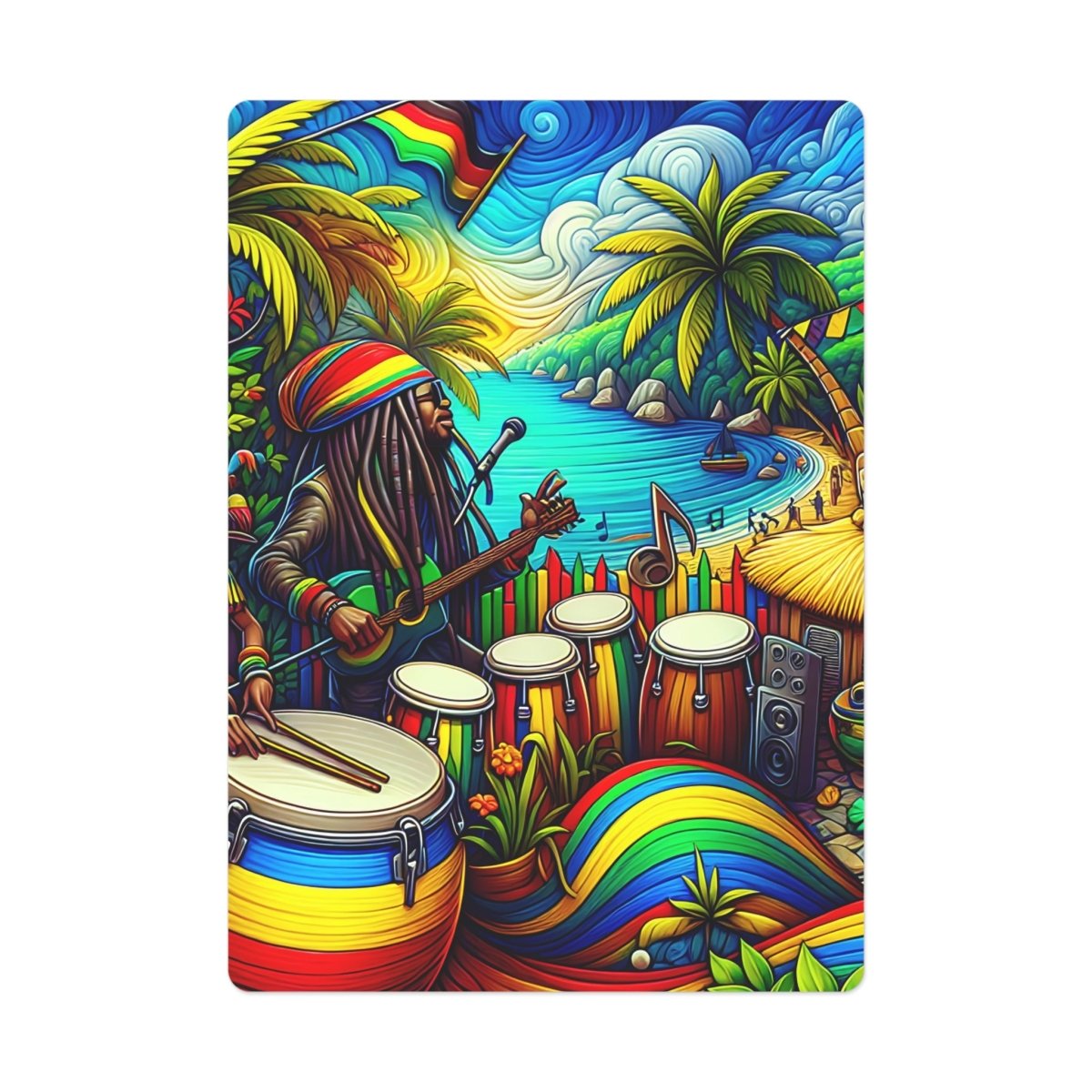 Jamaican Rasta Music Poker Cards - Earthbound Pacific