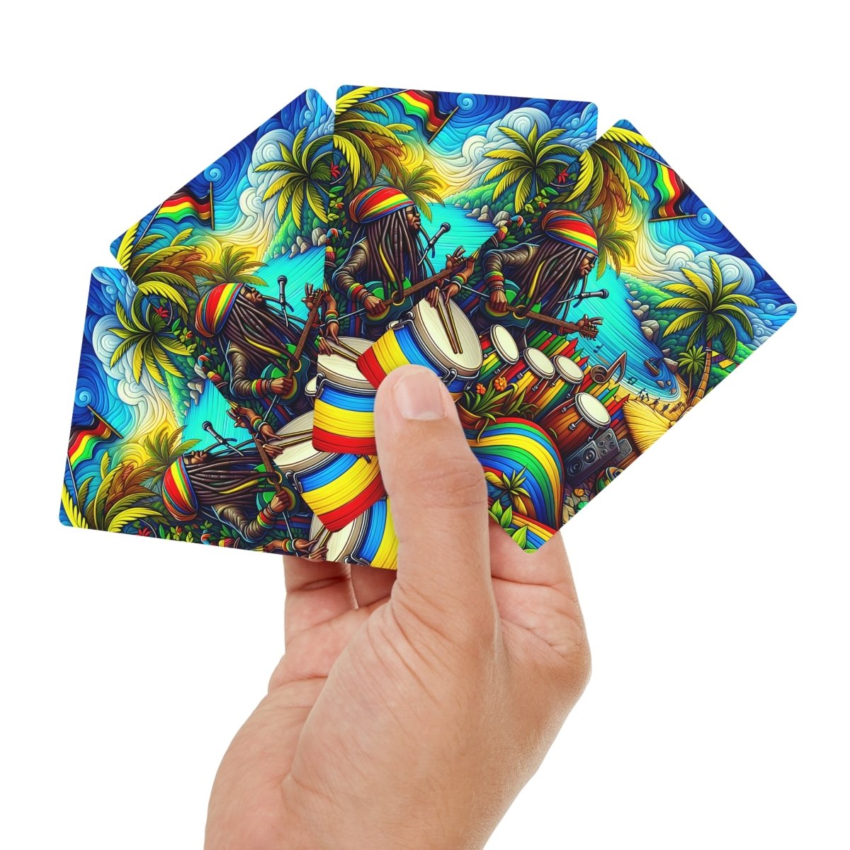 Jamaican Rasta Music Poker Cards - Earthbound Pacific