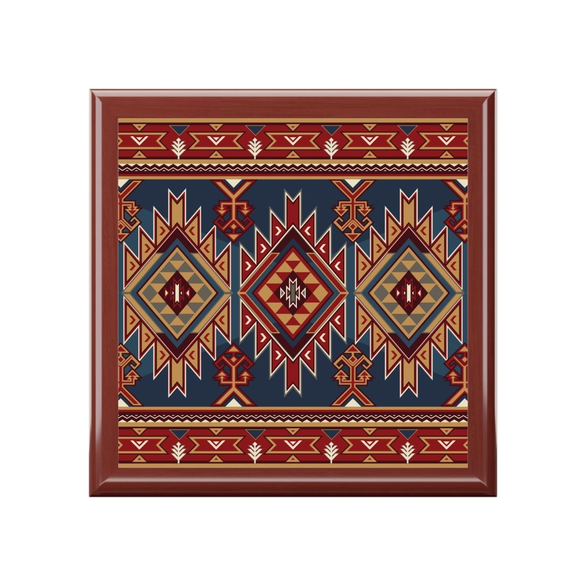 Jewelry Box, Geometric Tribal Design 13761884386394715118 Earthbound Pacific