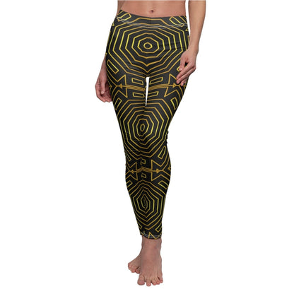 Leggings Art Deco Inspired Design Women's Cut & Sew Casual Leggings - Earthbound Pacific