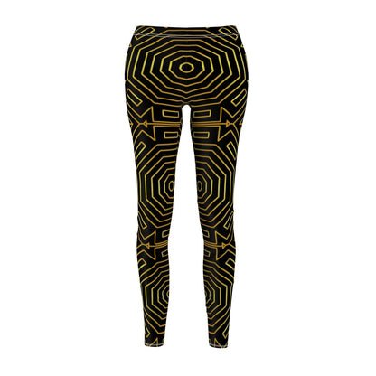 Leggings Art Deco Inspired Design Women's Cut & Sew Casual Leggings - Earthbound Pacific