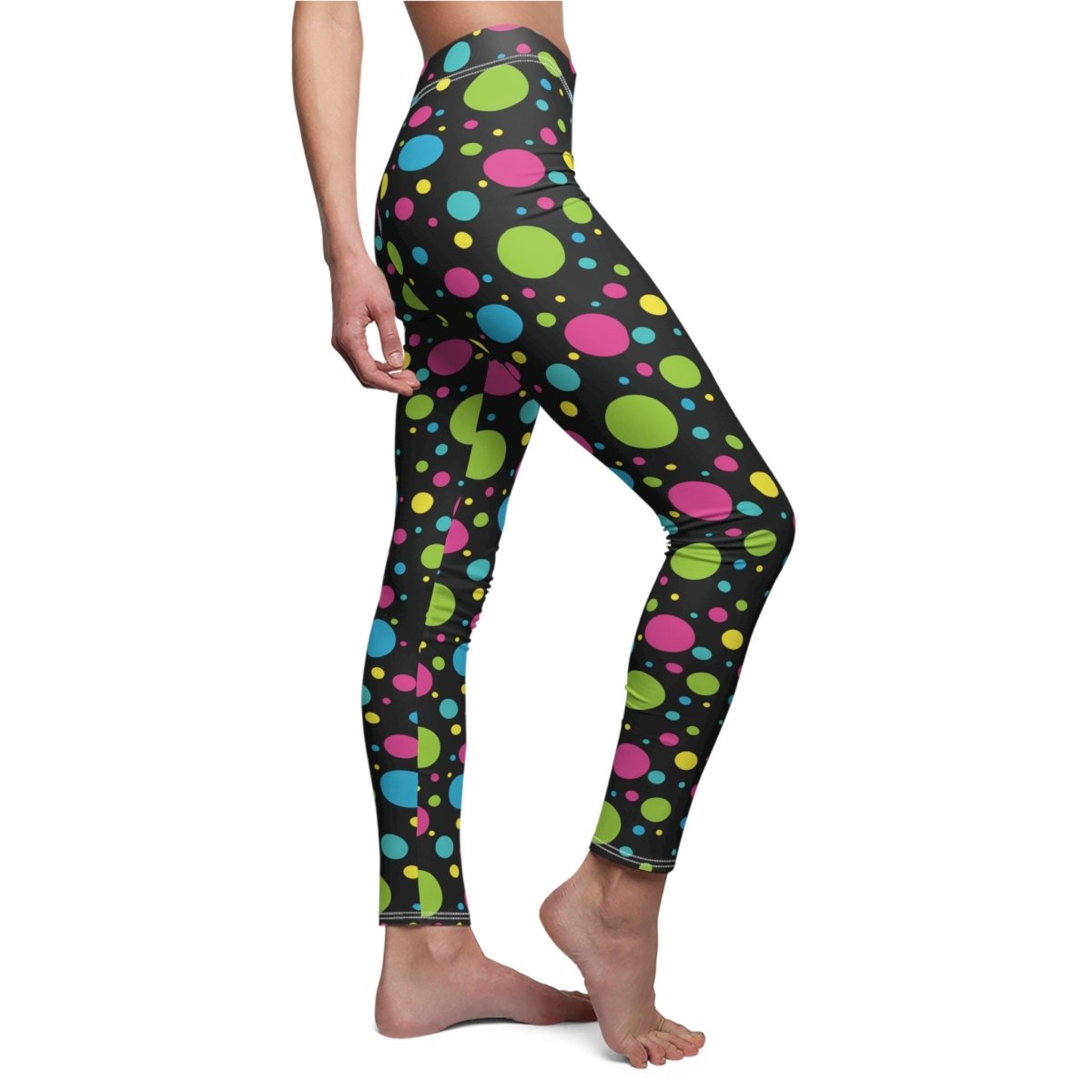 Leggings Neon Dot Women's Cut & Sew Casual - Earthbound Pacific