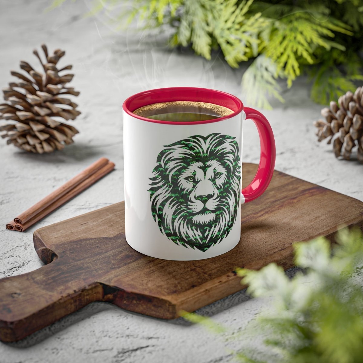 Lion Custom Colorful Mug, 11oz - Earthbound Pacific