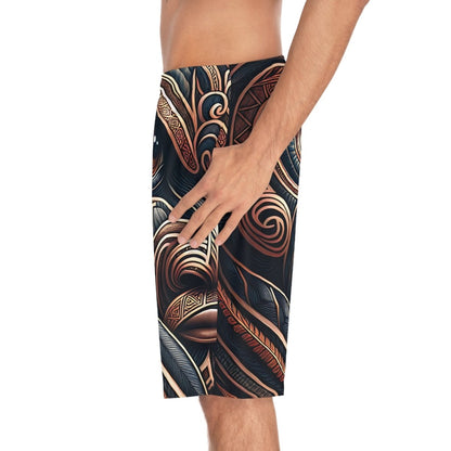 Maori Inspired Men's Board Shorts - Earthbound Pacific