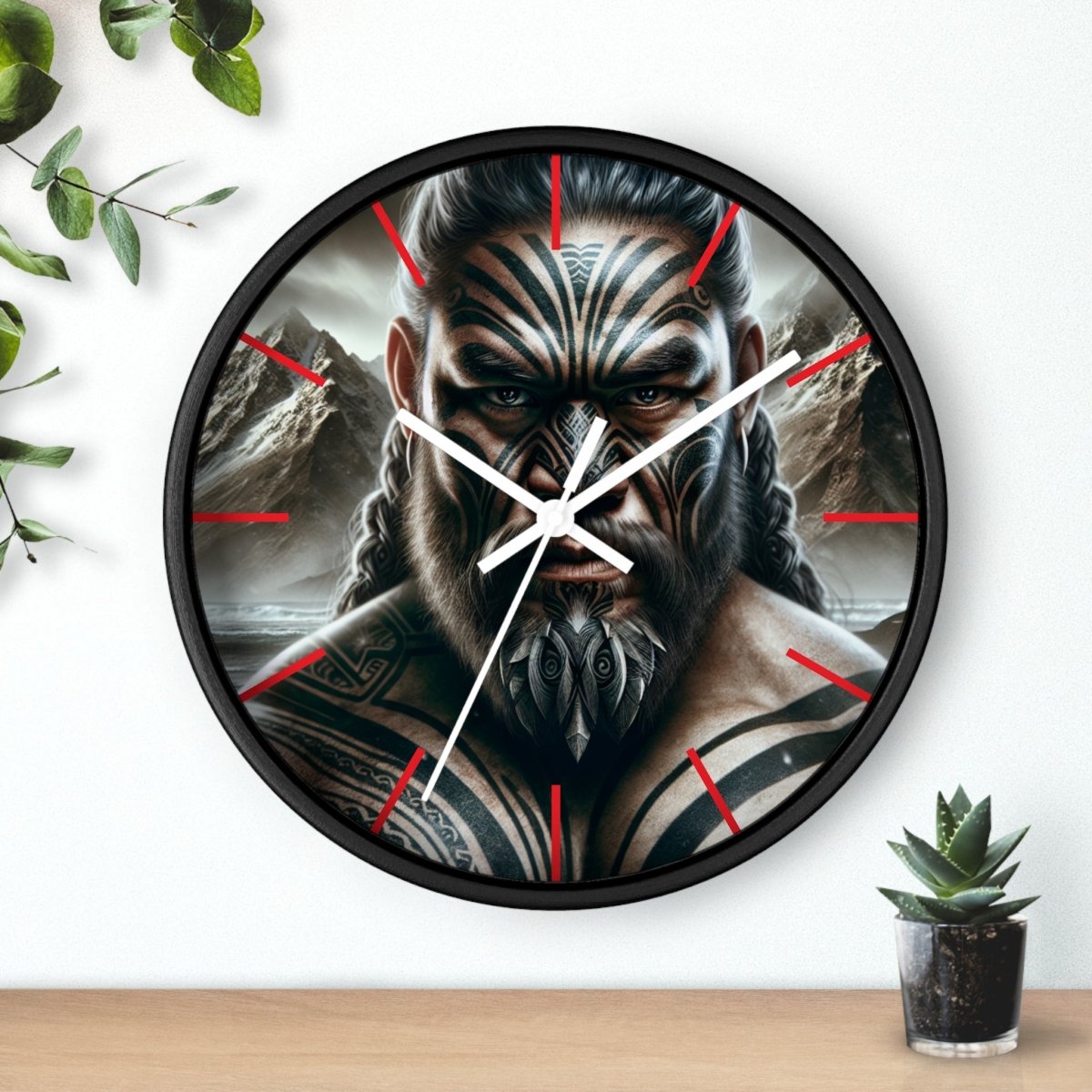 Maori Moko Wall Clock - Earthbound Pacific