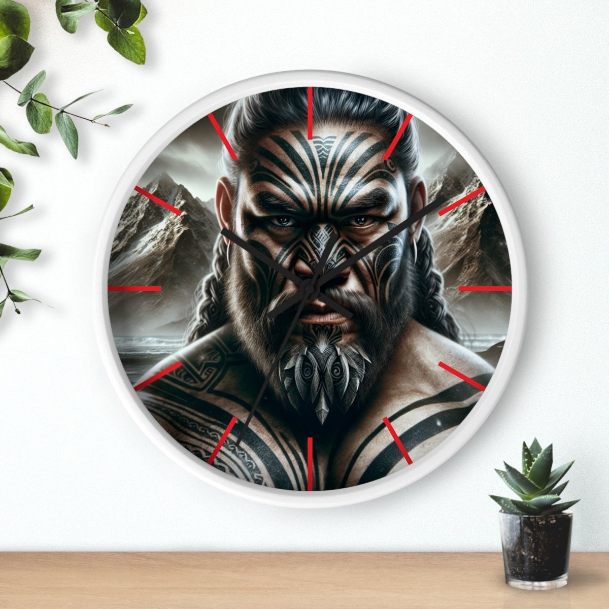 Maori Moko Wall Clock - Earthbound Pacific