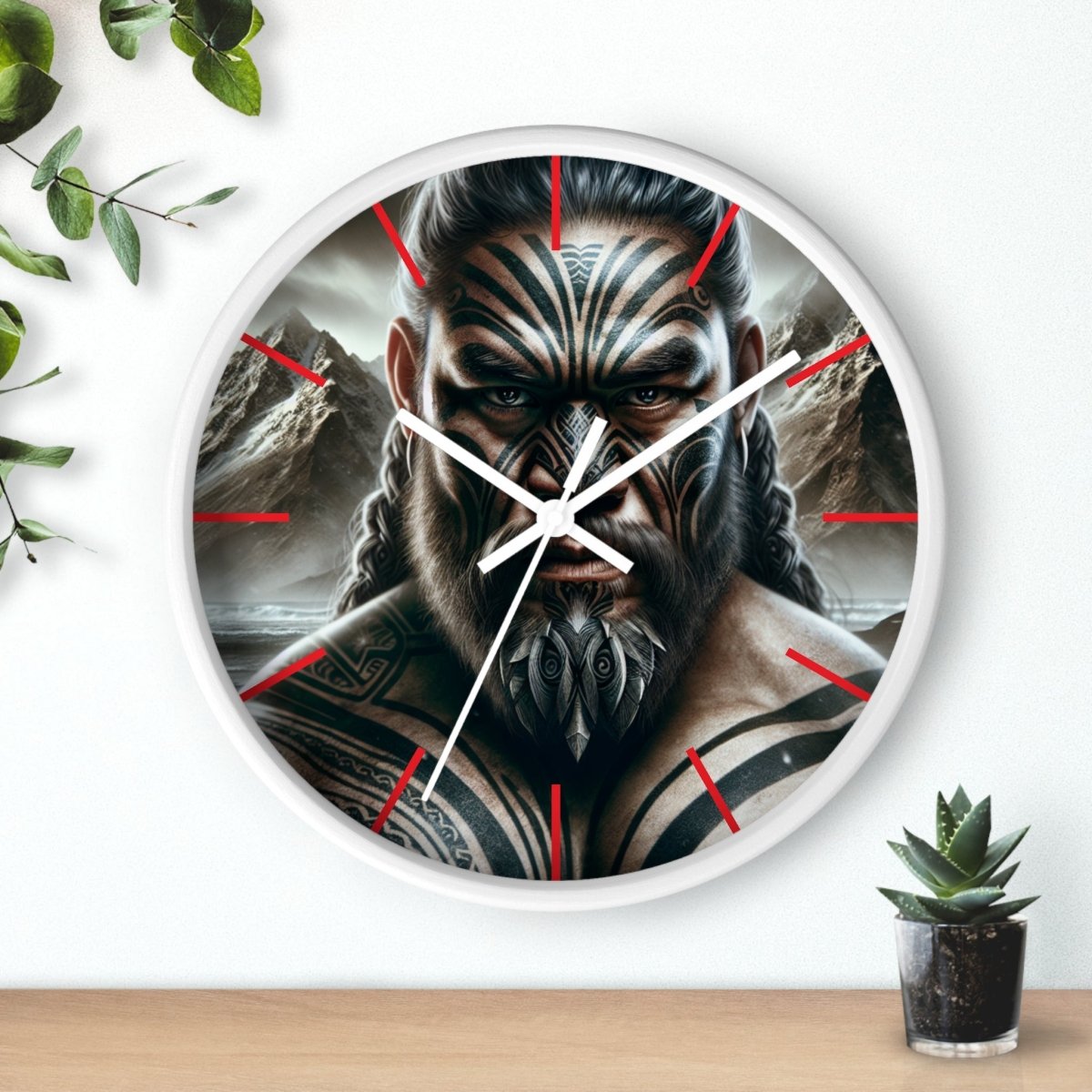 Maori Moko Wall Clock - Earthbound Pacific