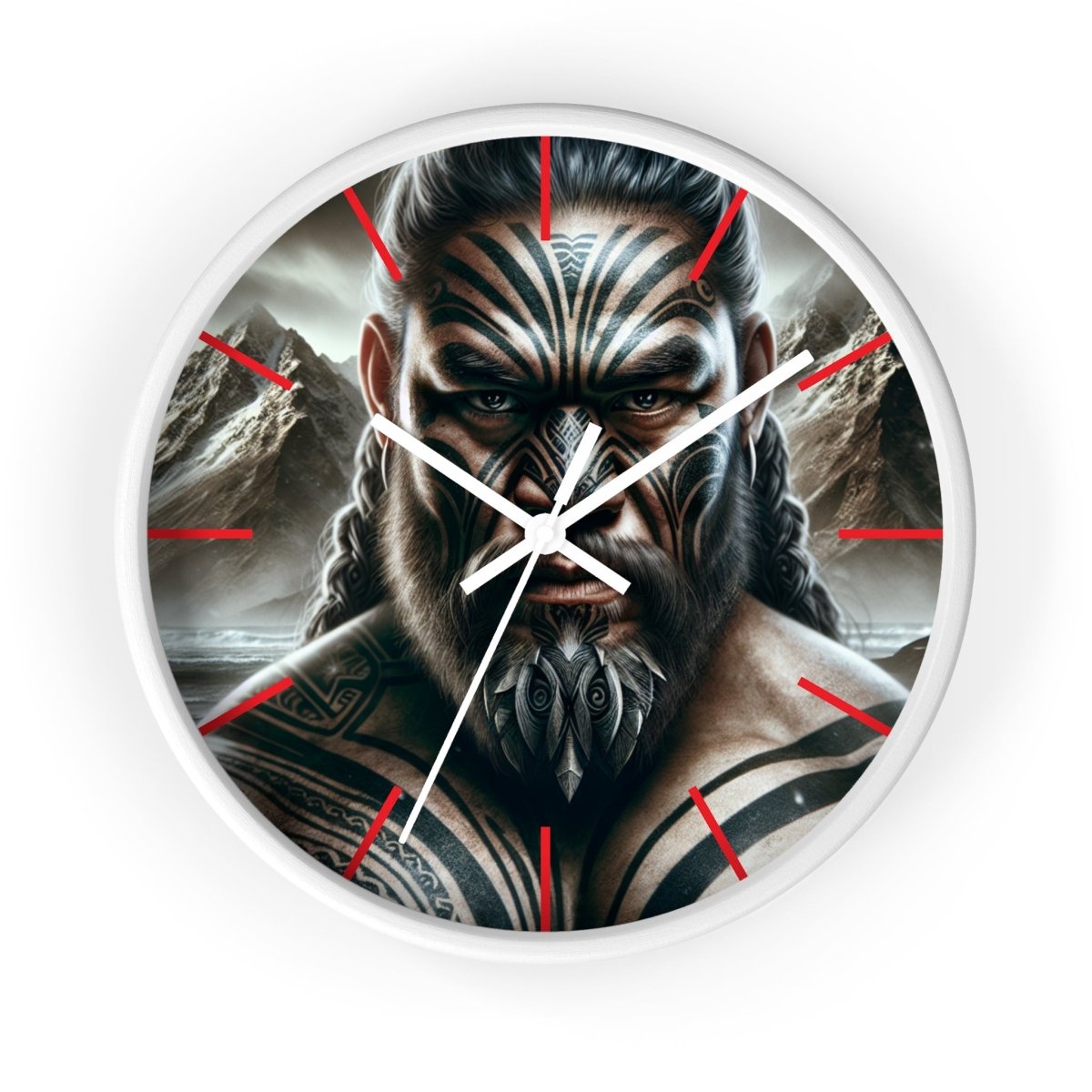 Maori Moko Wall Clock - Earthbound Pacific