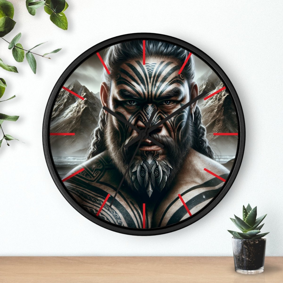 Maori Moko Wall Clock - Earthbound Pacific