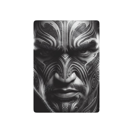 Maori Moku Face Playing cards, Unique playing deck, Custom poker cards, Casino game night supplies, Tribal design cards - Earthbound Pacific