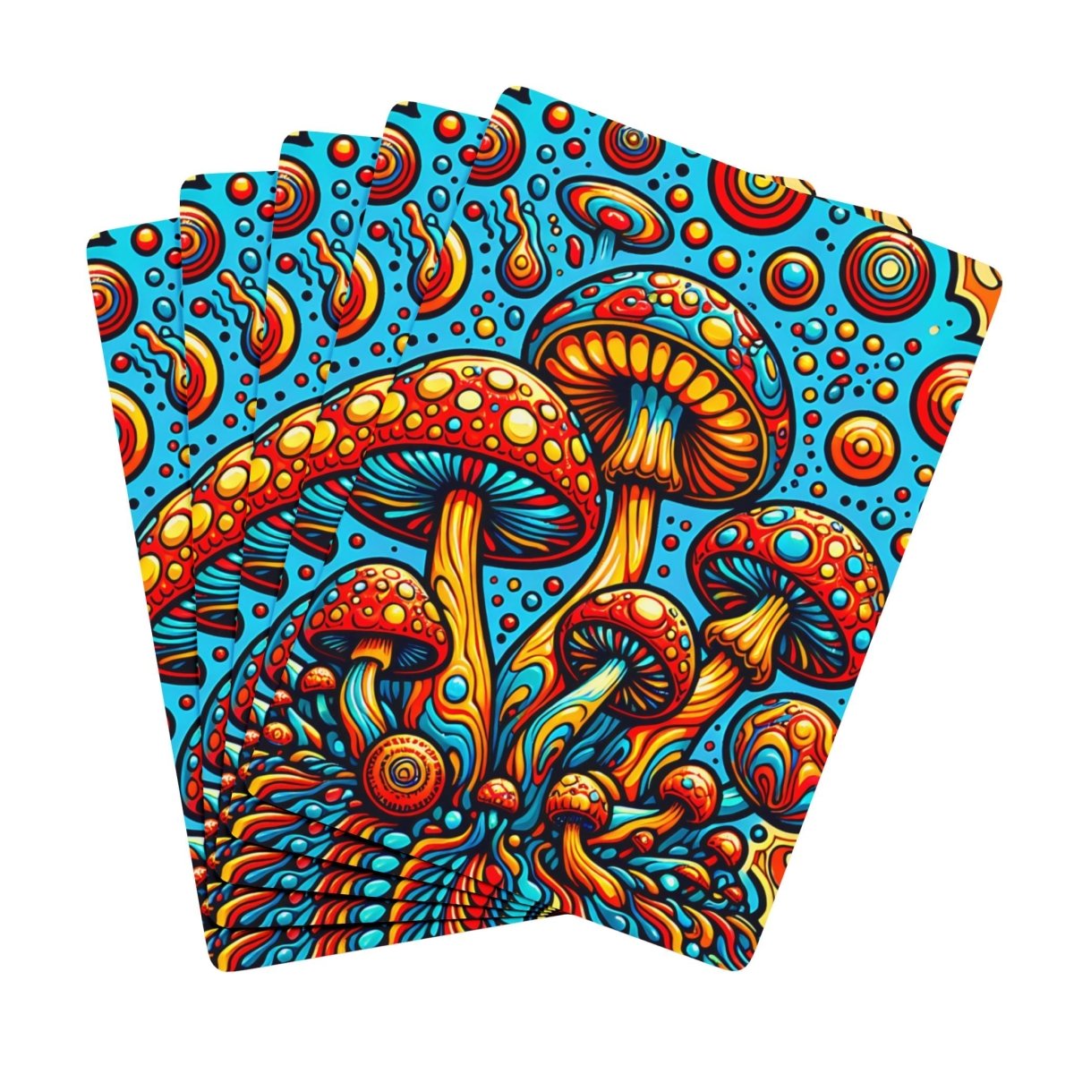 Mushroom Playing Cards, Fun Game Night Deck, Unique Poker Cards, Fantasy Theme Deck, Magic Mushroom Playing Cards, Whimsical Card Game Set - Earthbound Pacific