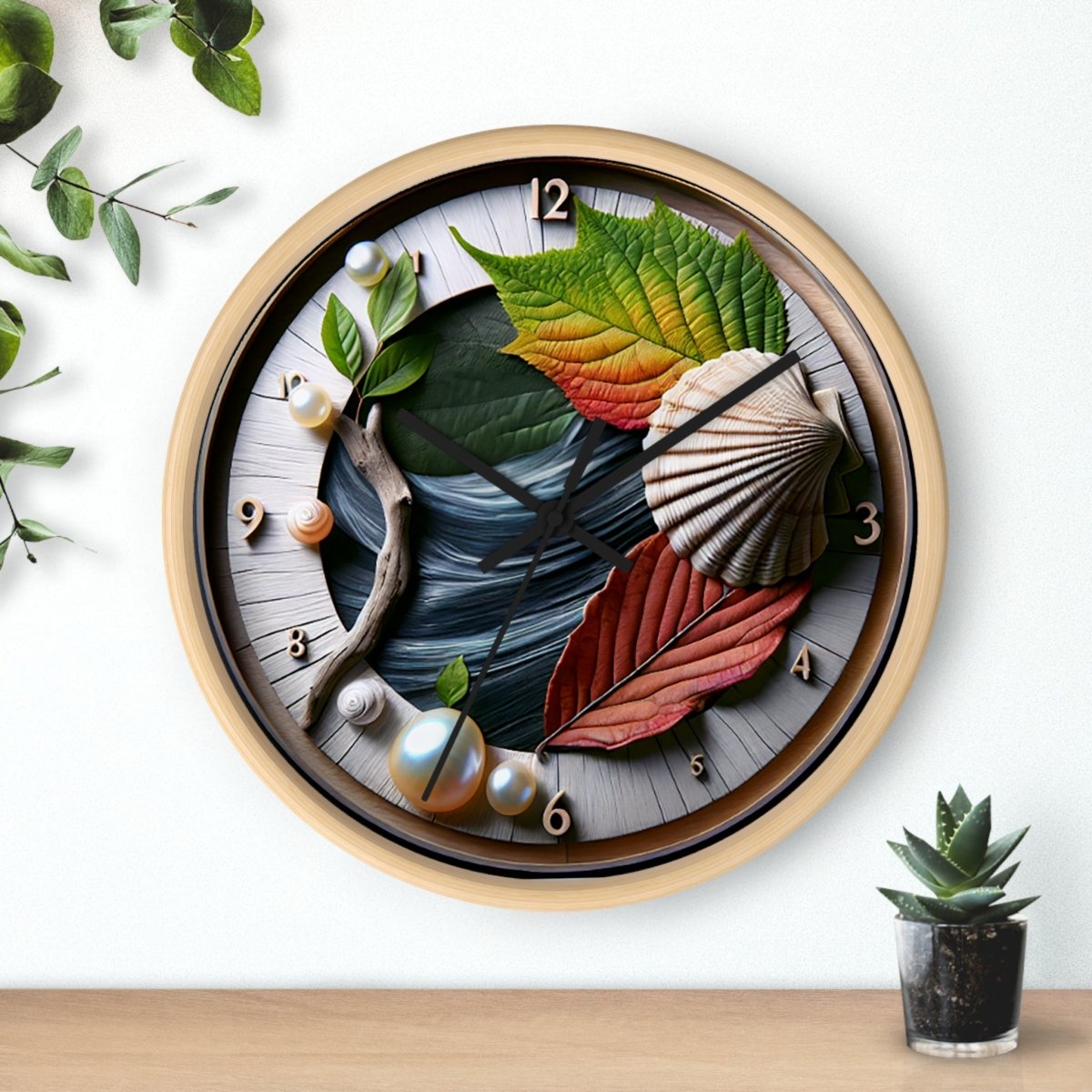 Nature Custom Design Wall Clock - Earthbound Pacific