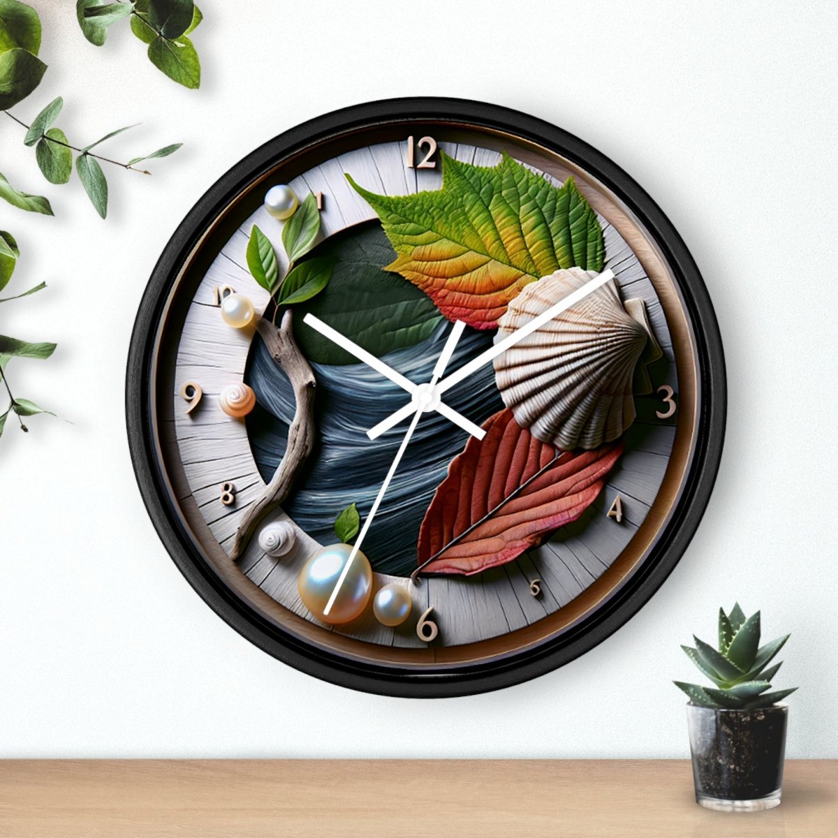 Nature Custom Design Wall Clock - Earthbound Pacific