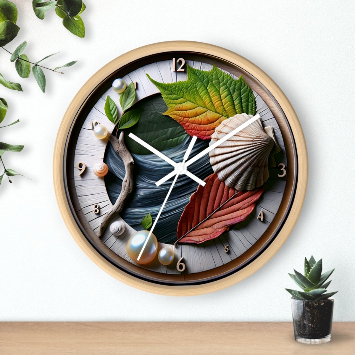 Nature Custom Design Wall Clock - Earthbound Pacific