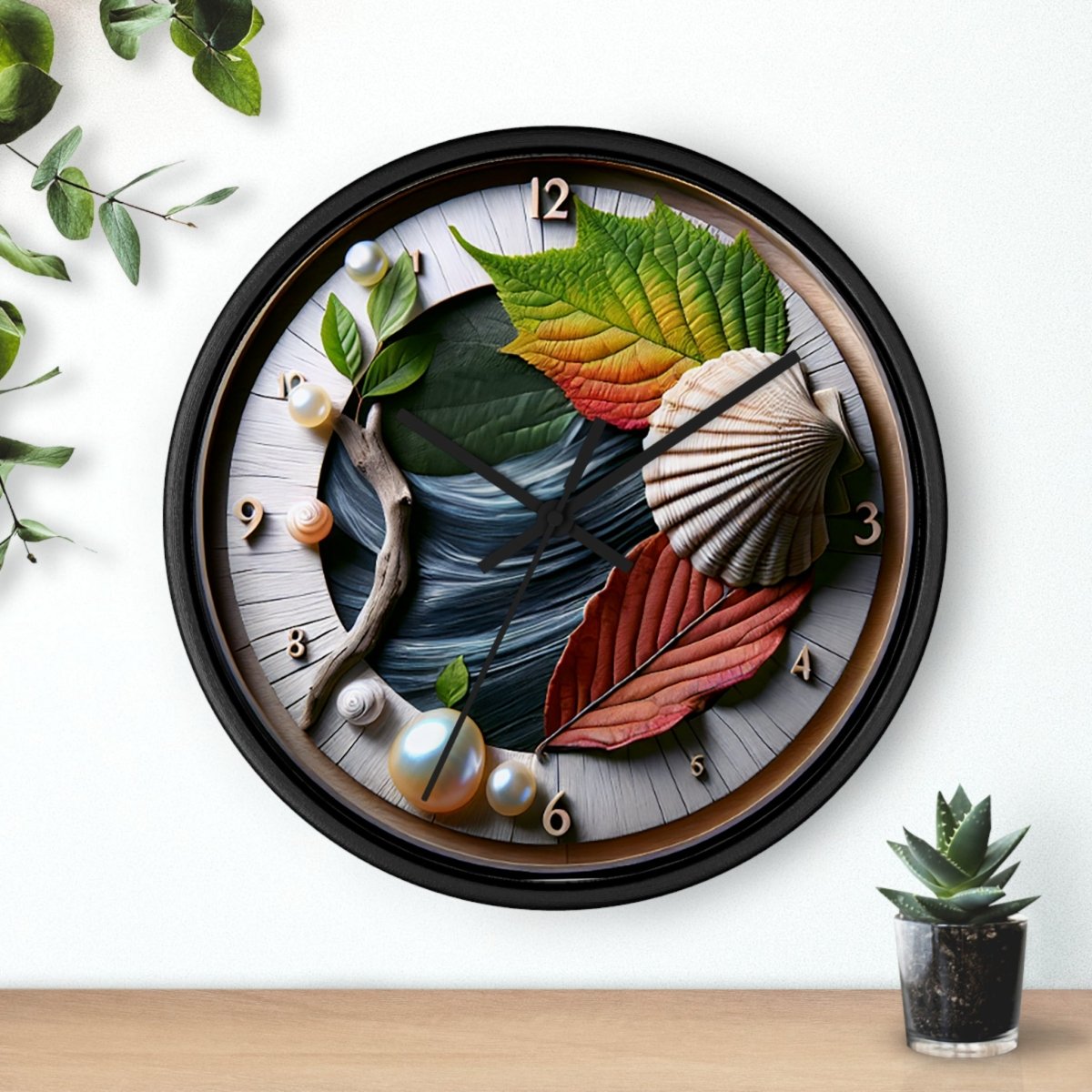 Nature Custom Design Wall Clock - Earthbound Pacific