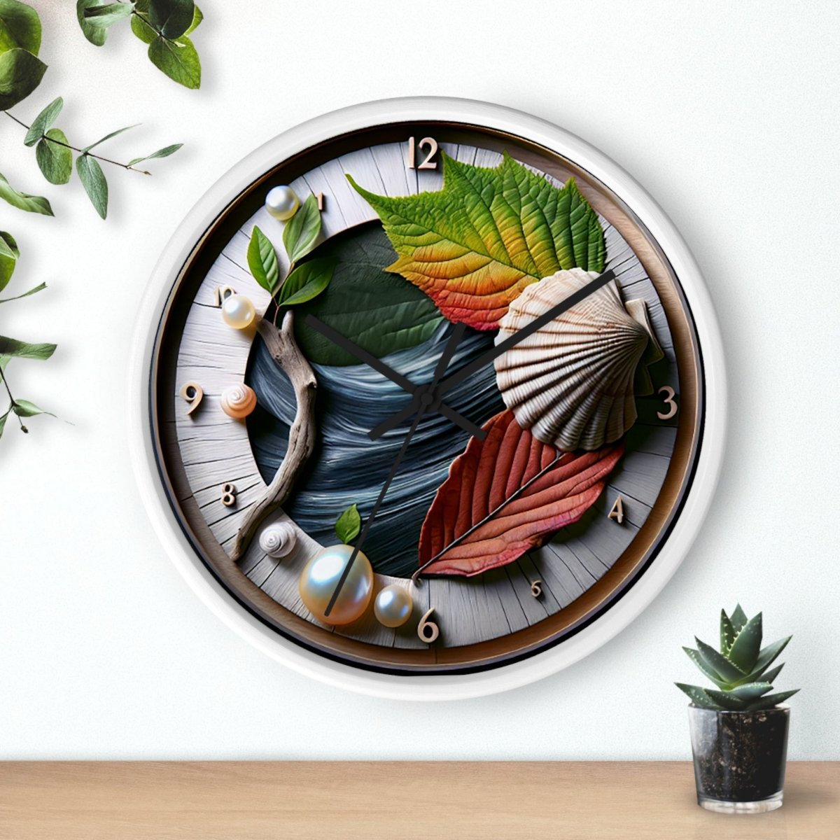 Nature Custom Design Wall Clock - Earthbound Pacific