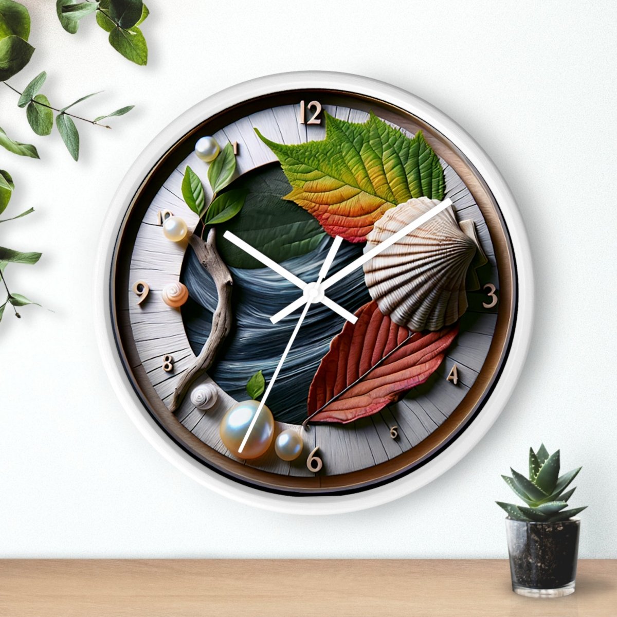 Nature Custom Design Wall Clock - Earthbound Pacific