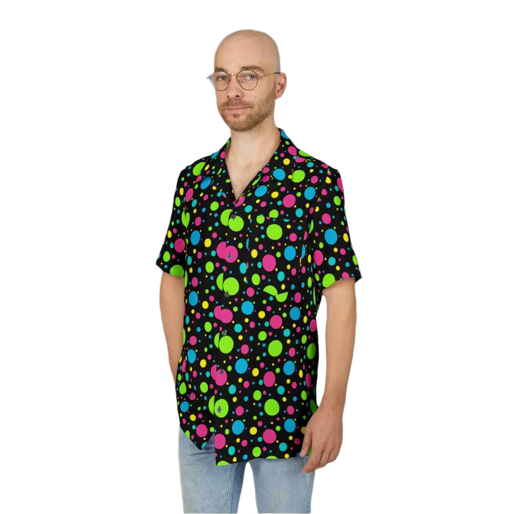 Neon Dot Mens Hawaiian Shirt - Earthbound Pacific