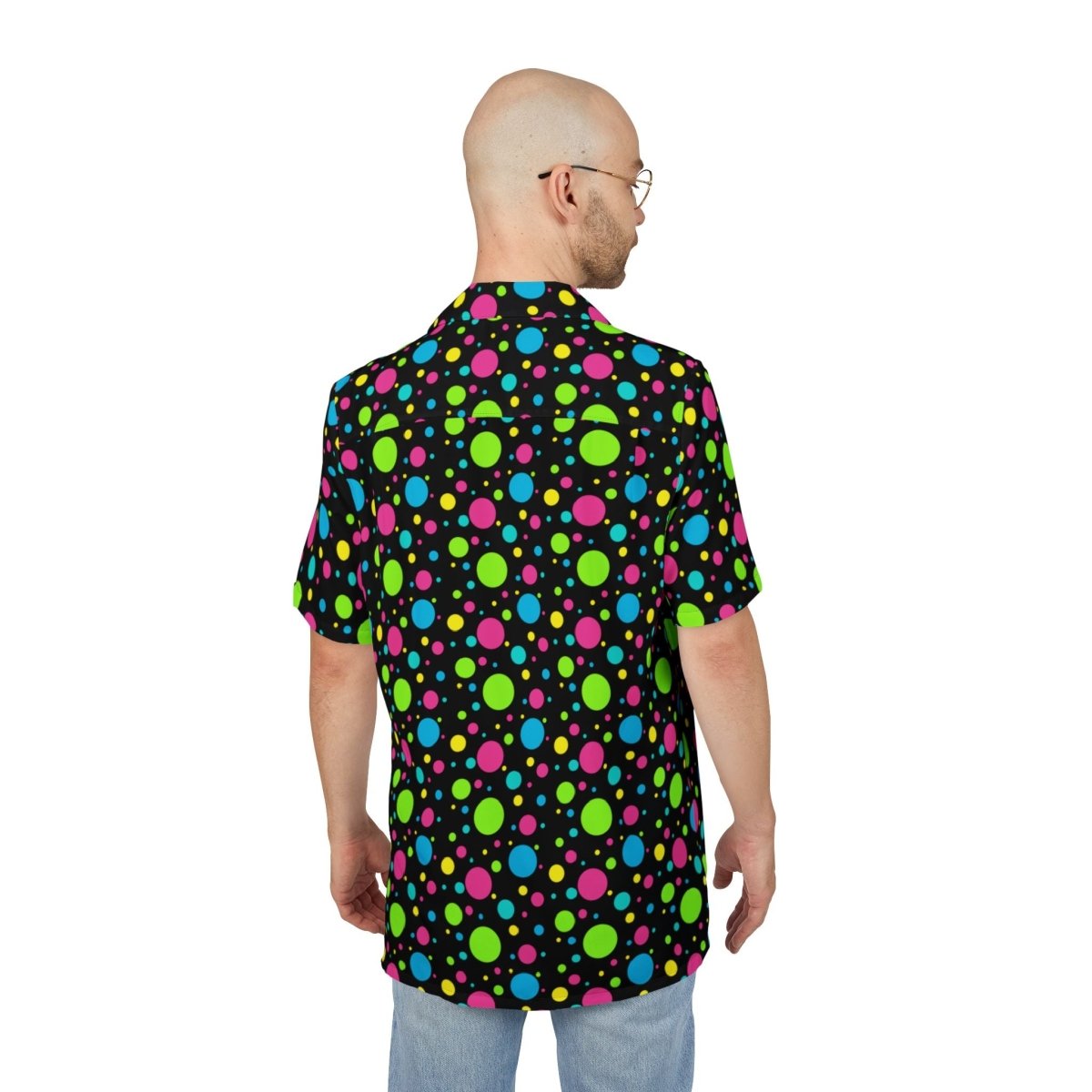 Neon Dot Mens Hawaiian Shirt - Earthbound Pacific